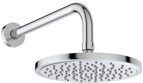 Ideal Standard - Idealrain, Kit soffione con braccio a parete per doccia, Set 2 pezzi per colonne doccia, Cromato