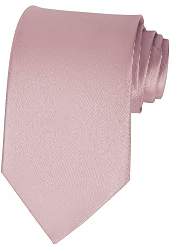 Lollanda Pink Ties for Men Solid Color Ties for Wedding Business Men Ties Neck Tie 8cm/3.15 (Pink)