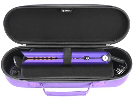 RLSOCO Travel Case for Dyson Airstrait Straightener/Corrale Hair Straightener - Purple (Case Only)
