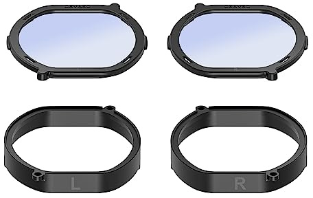 Kahdsvby Lentille myopie magnétique noire - Protection démontable - Lentilles de recette VR pour PSVR2 pour PSVR2