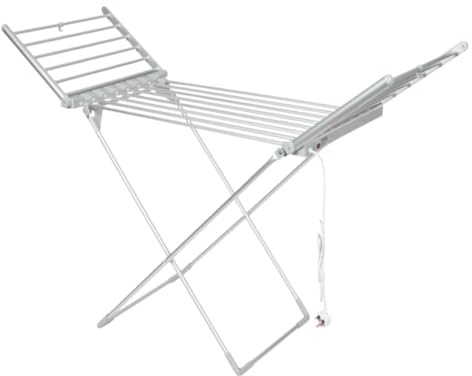 Electrical Clothes Heated Airer, Clothes Rack Drying Laundry Rack with Non Slip Feet, Long Lasting, Cost Effective, Fast Drying, Flat Foldable for Space Saving, 74 x 74 x 146
