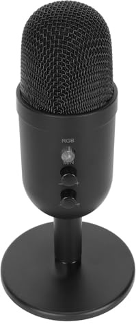 Microfono USB XHTLLO, Microfono a Condensatore Per PC con 7 Effetti Dinamici di Sfumatura di Colore Puro, Microfono da Gioco Fluido E Chiaro, Per Streaming, Podcast, Studio