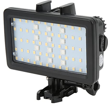 Tauchlicht, 72 Lampenperlen, ABS, Wasserdichtes LED-Videolicht, 8 Beleuchtungsmodi für Action-Kamera