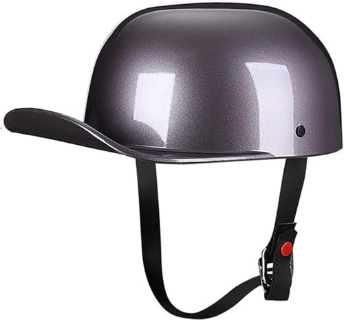 GKCEGHKS Aperto Caschi da Moto Mezzo Casco Scooter Crociera Bicicletta Casco Faccia Aperta retrò Cromwell Caschi Mezzo Elmetto Moto retrò ECE Omologato Casco A Scodella Scooter Motorino