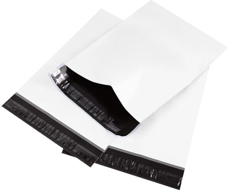 GoodMarkt Folie, Kunststoff-Versandtaschen, selbstklebend, praktische Versandtaschen, wasserfest für Kleidung, Verpackungsbeutel für sicheren Transport, 100 Stück, (24x30cm)