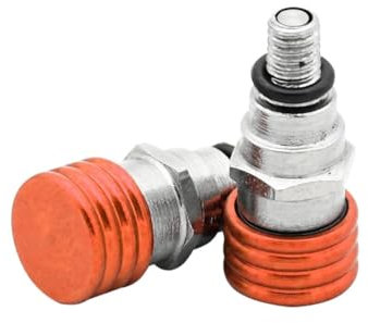 Motorrad Gabelentlüfter Für 85SX 125SX 150SX 250SX M4x0,7 Motorrad-Gabel-Entlüftungsventile(Orange)