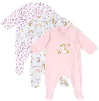 Chicco, Set Tutine Neonato e Neonata, Tutine con Pratico Piedino, in Morbido Cotone, Abbigliamento Bambino e Bambina 0-24 Mesi, Designed in Italy
