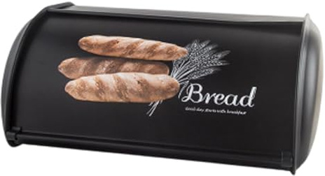 Maletín para guardar pan, panera grande, costa de pan para la cocina, recipiente de pan de madera, soporte para pan de metal, contenedor de pan hermético, protocolo de almacenamiento, caja de pan
