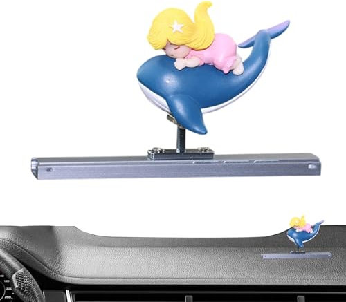 EUBEISAQI Auto-Armaturenbrett-Dekorationen, Cartoon-Surfing-Junge, Auto-Dekoration, schwingender Charakter für Arbeitsplatz, Schreibtisch, LKW, Ornament, niedliche Wackelfigur