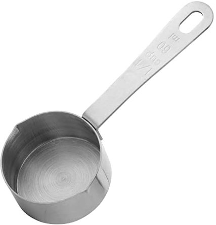 GALPADA Cuchara para Salsa Inoxidable Cuchara Medidora de Cocina Mango Ergonómico Herramienta Multiusos Utensilio de Cocina para Salsas Leche y Fideos 1 Pieza