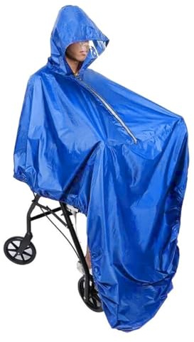 Rollstuhl-Regenponcho Täglicher, wasserdichter, reflektierender Regenponcho for Rollstuhlfahrer for ältere Menschen FüR Regenschutz