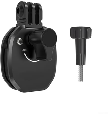 Besttoolifes Pince de fixation en aluminium pour pare-brise de moto, pour Insta360 X5, accessoires de caméra d'action pour moto, support de pare-brise de moto