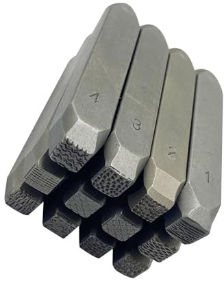 Lot de 12 burins en métal professionnels pour bijoux - Outil de sculpture - Outil de sculpture - Texture en acier - Pour bijoux