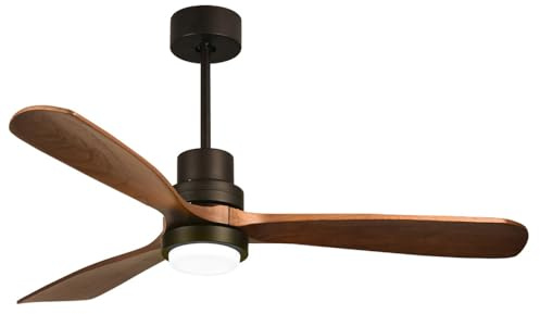 Ceiling Fans With Lights 52In Black Modern Ceiling Fans With Lights 3 Wood Fan Blades Ceiling Fans Lighting With Remote Noiseless Reversible Ceiling Fans With Pendant Lights For Bedroom Study Patio
