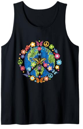 Earth Day World Peace Conscious Humanity Love & Kindness Tank Top