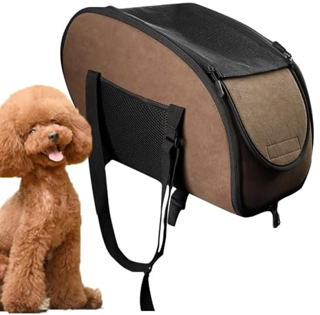 Asiento De Coche para Perros Pequeños | Asiento De Coche con Consola Central, Caja De Viaje para Gatos para Cachorros Lavables para El Viaje De Conducción Diario De Desplazamiento Al Aire Libre