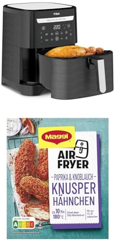 Tefal Easy Fry & Grill XXL 2-in-1 Heißluftfritteuse, 6,5 L, Air Fryer + Grill, Flexcook-Einsatz für 2 Speisen gleichzeitig, Friteuse ohne Öl, energiesparend, 8 Programme, Heißluftfritteuse XXL, EY8018
