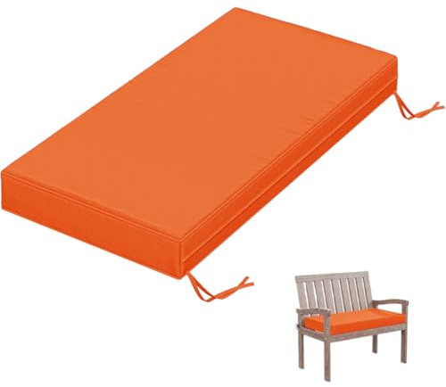 WLXFF CojíN De Banco, CojíN para Banco De JardíN Acolchado, para Interior Y Exterior con Relleno Grueso Y Cintas De SujecióN,No2,80X50X3CM