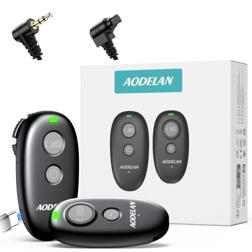 for Canon Rechargeable Camera Remote Shutter Release - AODELAN Wireless & Wired Remote Control for Canon Rebel T7, T6, T3i, EOS R5, R6 II, R7, R8, R10, RP, 200D(SL2), 250D(SL3), 6D Mark II, 7D Series