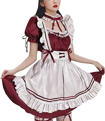 Generisch Faschingskostüme Süßes japanisches Lolita Kostüm für Anime Liebhaber vielseitig bezaubernd S