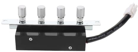 Homoyoyo Range Hood Switch 4-Button Replacement Control Panel, Mechanical Keypad for Kitchen Fan Light Ventilation Stove Exhaust Parts Requires Manual Wiring Size Check for Kitchen 4. 6x1. 7x0. 9in