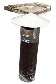 Comignolo in acciaio zincato | Scenario di utilizzo di più dimensioni: ventilazione del camino, camino, protezione dalla pioggia