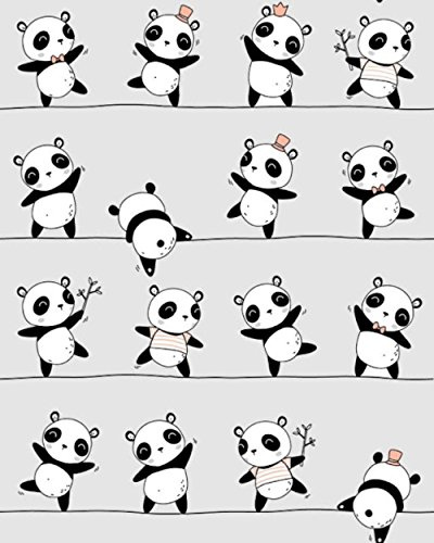Panda 100 % bomull, bomullstyg, barn, metervara, hantverk, sömnad, tyg (pandagrå, 100 x 160 cm (11,99 €/m))