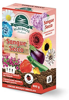 Sangue Secco Per Piante - Concime Consigliato Per Tutte Le Piante Debilitate, Giovani O Soggette A Ingiallimenti Fogliari. Sangue Di Bue Concime Biologico.