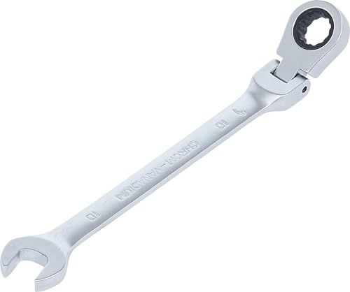 BGS 6710 | Llave combinada con carraca | ajustable 90° | 10 mm