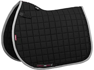 LeMieux Show Jumping Diamante Square Saddle Pad - Saddle Pads for Horses - Equestrian Riding Equipment and Accessories - (Black - Large)