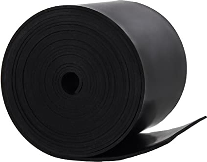 Neoprene Rubber Sheet Solid Rubber Strips Roll PadInsulation for Weather Stripping, Gasket, Shield, Costume, Seal, DIY (1/16 (.062) Thick, 3 Wide X 10' Long)