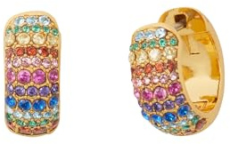 Kate Spade New York On The Dot Pave Huggies Earrings Multi One Size