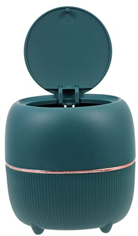 Amosfun Poubelle De Bureau à Pression Mini Poubelle De Comptoir Conteneur à Déchets Pour Maison