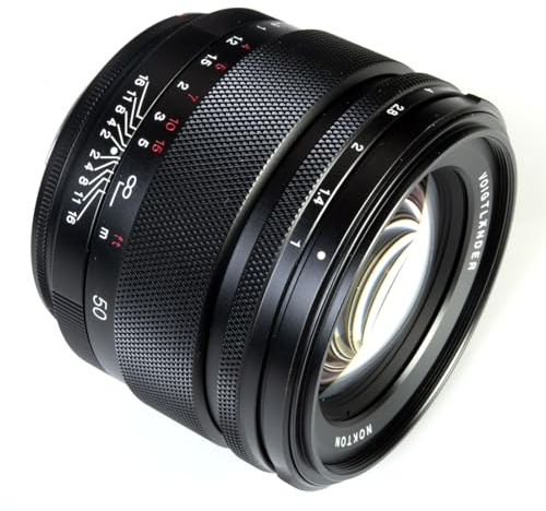 Voigtlander RF 50 mm f/1.0 Nokton Aspherical GA Objektiv kompatibel mit Canon RF