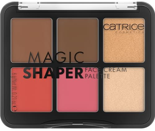 Catrice Magic Shaper Face Cream palette n° 010, multicolore, 6 colori, definitiva, risultato immediato, naturale, vegano, senza profumo, senza alcool, senza parabeni, confezione da 1 (6g)