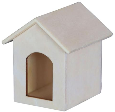 LALAFINA 3stücke Mini Hundehütte Modell Puppenhaus Für Kreative DIY Material Für Kinderzimmer Leicht Und Tragbar Für Zauberhafte Fotokulissen