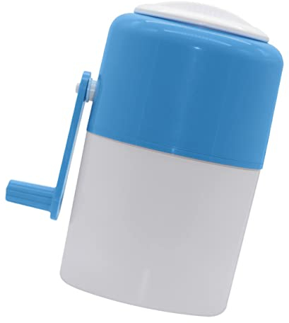 PartyKindom Manual Mini Ice Crusher for Home Use Compact Ice Crushing Machine Suitable for Children and Kitchen Slush Drink Preparation