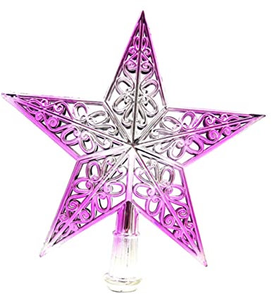 BUGUUYO 3stücke Weihnachtsbaumspitze Stern Glitzer Christbaumspitze Stern Dekoration Luftraum Weihnachtsbaum Schmuck Farbverlauf Für Festliche Anlässe Und Weihnachtsdekoration