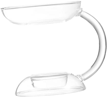 OUNONA Glas Teelichthalter Aromalampe Für Ätherische Öle Tischkerzenständer Leuchter Kerzenhalter Mit Schale Für Wachskerzen Und Duftöle
