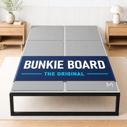 Meliusly Low Profile Bunkie Board Queen Size (60x80) - Non-Slip Breathable Bed Support Board for Slatted Bed Frame, Anti-Sag Under Bed Support, Noise Minimizing Moisture Resistant Bed Board