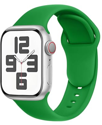 C1 pour Bracelet Apple Watch Ultra 2/Ultra/SE/Series11 10 9 8 7 6 5 4 3(49mm 46mm 45mm 44mm 42mm 41mm 40mm 38mm) Sport,Femme-Style Original&Compatibilité Universelle，Vert Noël