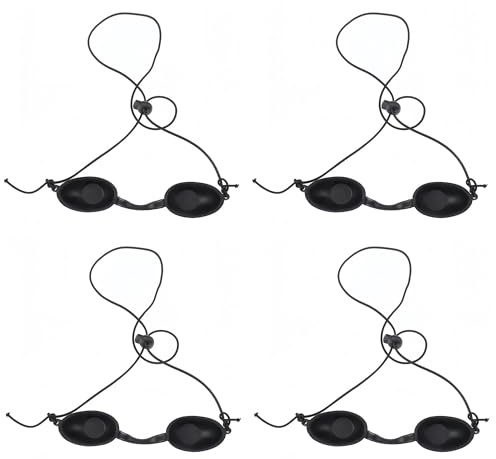 4 gafas para tumbona, protección ocular de seguridad duradera, gafas de protección ocular de tamaño ajustable, gafas de protección ocular para clínica de belleza, belleza en el hogar, gafas UV para