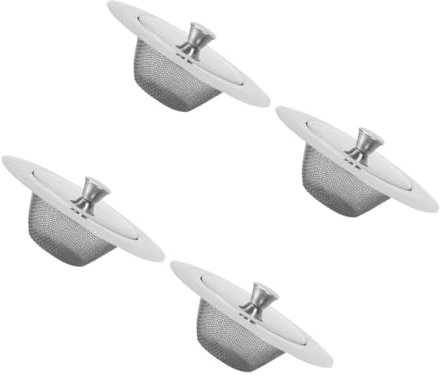 Sink Drain Strainer,Sink Food Catcher,4pcs Kitchen Sink Drain Strainers Heavy Duty Filter Meshes for Bathroom and Kitchen Sink Drainage Prevent