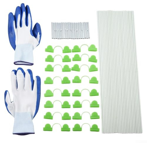 Pali di supporto per piante da giardino, cerchi per serra per aiuole rialzate, tunnel di coltivazione fai da te, pali per piante da interno ed esterno