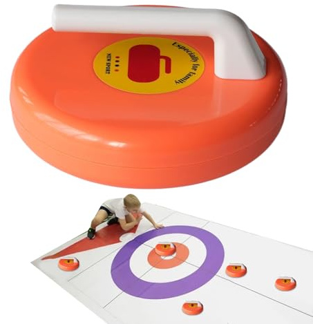 Curling-Set – leichtes Curling-Set | Entwicklungsspielzeug für Erwachsene, Studentenwohnheim, Büro, Party, Hof, Schreibtisch, Familientreffen, Aktivitäten im Freien