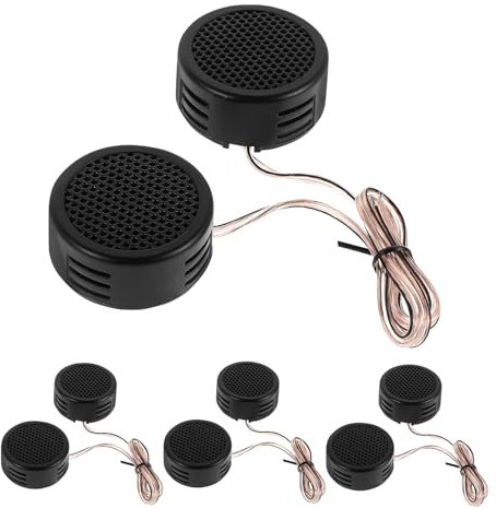 DIYEAH 4 Coppie Tweeter a Cupola per Auto 500W Altoparlanti Audio per Impianto Stereo Veicolare Accessori Aggiornamento Audio Auto per Miglioramento Suono Guida