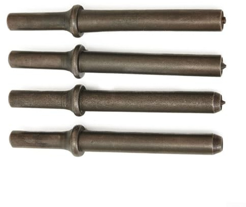 Juego de 3 remaches de aire con broca acoplada para herramientas neumáticas de 12 cm de largo, hecho de acero 45# para remaches sólidos y semicubulares, yunque de martillo de aire para uso industrial