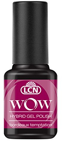 LCN WOW - Hybrid Gel Polish Nr. 19 bordeaux temptation (8ml) (pink berry beere magenta) - Gellack ohne Lichtgerät für bis zu 10 Tage perfekt lackierte Nägel