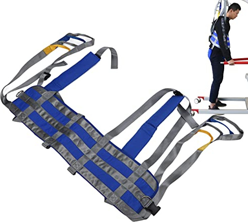 ANKROYU Eslinga para caminar para pacientes, eslingas suaves para levantar pacientes, correas de ayuda para levantar discapacitados ajustables para transferir pacientes paralizados Ayudas