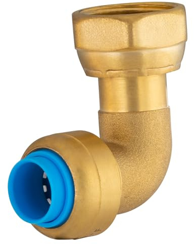 Raccord automatique universel coude Ø12 femelle tournant 15x21 (1/2) TOUT PUSH